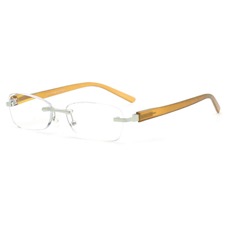 Dachuan Optical DRM368008 China Supplier Rimless Metal Reading Glasses With Plastic Legs (18)